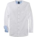Reduzierte Weiße Unifarbene Casual OLYMP Modern Fit Bio Stehkragen Stehkragenhemden aus Baumwolle für Herren Größe M für den für den Frühling 