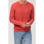 OLYMP Casual Regular Fit Pullover hellrot, Einfarbig