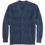 Reduzierte Blaue Gestreifte Casual OLYMP Casual V-Ausschnitt Herrencardigans aus Baumwolle Größe S für den für den Herbst 