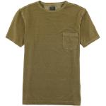 Reduzierte Khakifarbene Casual OLYMP Modern Fit Shirts mit Tasche aus Jersey für Herren Größe L für den für den Frühling 