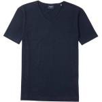 Marineblaue Casual Kurzärmelige OLYMP Casual V-Ausschnitt T-Shirts aus Jersey für Herren Größe XXL 