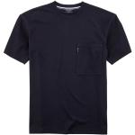 Marineblaue Casual Kurzärmelige OLYMP Casual T-Shirts aus Jersey für Herren Größe L 