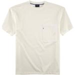 Weiße Casual Kurzärmelige OLYMP Casual T-Shirts aus Jersey für Herren Größe L 