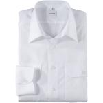 Weiße Langärmelige OLYMP Modern Fit Herrenlangarmhemden aus Baumwolle 