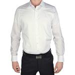 Reduzierte Weiße Unifarbene Langärmelige OLYMP Kentkragen Hemden mit Kent-Kragen aus Baumwolle enganliegend für Herren 