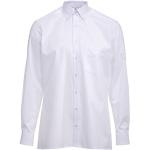 Reduzierte Weiße Langärmelige OLYMP Modern Fit Button Down Kragen Herrenlangarmhemden aus Popeline 