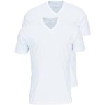 Reduzierte Weiße Kurzärmelige OLYMP V-Ausschnitt T-Shirts für Herren Größe XXL 2-teilig 