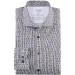 Reduzierte Schwarze OLYMP Level Five Kent Kentkragen Hemden mit Kent-Kragen aus Baumwolle enganliegend für Herren 