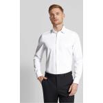 Reduzierte Weiße Business OLYMP Level Five Kentkragen Hemden mit Kent-Kragen aus Baumwolle für Herren 
