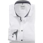 Weiße Langärmelige OLYMP Level Five Kentkragen Hemden mit Kent-Kragen aus Baumwolle für Herren Größe XXL 