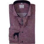 Reduzierte Pinke Langärmelige OLYMP Level Five Kentkragen Hemden mit Kent-Kragen aus Baumwolle für Herren Größe L 