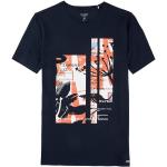 Reduzierte Marineblaue Casual OLYMP Level Five T-Shirts aus Baumwolle für Herren Größe M 