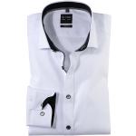 Anthrazitfarbene Elegante Langärmelige OLYMP Level Five Kentkragen Hemden mit Kent-Kragen aus Baumwolle für Herren Größe S 