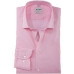 Rosa Sportliche Langärmelige OLYMP Level Five Herrenlangarmhemden aus Baumwolle für den für den Frühling 