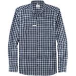 Indigofarbene Karo Casual OLYMP Level Five Button Down Kragen Hemden mit Button-Down-Kragen aus Baumwolle für Herren Größe XXL 
