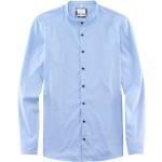 Blaue Casual OLYMP Level Five Stehkragen Stehkragenhemden aus Polyamid für Herren Größe M für den für den Frühling 
