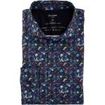 Reduzierte Bunte Langärmelige OLYMP Modern Fit Kentkragen Hemden mit Kent-Kragen aus Jersey für Herren Größe XL 