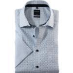 Weiße Kurzärmelige OLYMP Modern Fit Kentkragen Hemden mit Kent-Kragen für Herren 