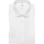 Weiße Langärmelige OLYMP Comfort Fit Kentkragen Hemden mit Kent-Kragen aus Baumwolle für Herren Größe 3 XL 
