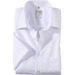 Reduzierte Weiße Kurzärmelige OLYMP Comfort Fit Kentkragen Hemden mit Kent-Kragen aus Baumwolle für Herren Größe L 