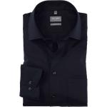 Schwarze Unifarbene Langärmelige OLYMP Comfort Fit Kentkragen Hemden mit Kent-Kragen aus Baumwolle für Herren Größe XXL 