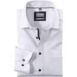 Reduzierte Weiße Unifarbene Langärmelige OLYMP Comfort Fit Kentkragen Hemden mit Kent-Kragen aus Baumwolle für Herren Größe XXL für den für den Frühling 