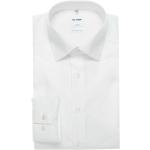 Reduzierte Weiße Unifarbene Langärmelige OLYMP Comfort Fit Kentkragen Hemden mit Kent-Kragen aus Baumwolle für Herren Größe XXL 