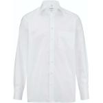Weiße Unifarbene Langärmelige OLYMP Comfort Fit Kentkragen Hemden mit Kent-Kragen für Herren Größe 6 XL für den für den Frühling 