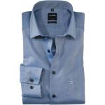 Blaue Business Langärmelige OLYMP Luxor Kentkragen Hemden mit Kent-Kragen für Herren 
