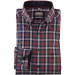 Karo OLYMP Comfort Fit Button Down Kragen Bügelfreie Hemden aus Baumwolle für Herren für den für den Herbst 