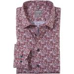 Reduzierte Rote OLYMP Comfort Fit Bügelfreie Hemden aus Baumwolle für Herren Größe S 