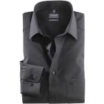 Schwarze Elegante OLYMP Comfort Fit Kentkragen Hemden mit Kent-Kragen aus Baumwolle für Herren Größe S 