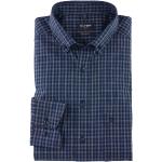 Marineblaue OLYMP Modern Fit Button Down Kragen Bügelfreie Hemden aus Baumwolle für Herren 