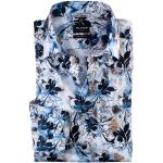Reduzierte Blaue OLYMP Modern Fit Bügelfreie Hemden aus Baumwolle für Herren für den für den Herbst 