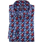 Reduzierte Rote OLYMP Modern Fit Bügelfreie Hemden aus Baumwolle für Herren 