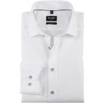Weiße Elegante OLYMP Modern Fit Bügelfreie Hemden aus Baumwolle für Herren zur Hochzeit 