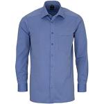 Reduzierte Blaue Langärmelige OLYMP Modern Fit Kentkragen Hemden mit Kent-Kragen aus Chambray für Herren 