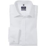 Weiße OLYMP Modern Fit Bügelfreie Hemden aus Baumwolle für Herren Größe S 