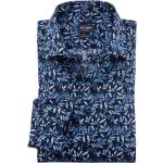 Reduzierte Dunkelblaue Langärmelige OLYMP Modern Fit Kentkragen Hemden mit Kent-Kragen aus Baumwolle für Herren Übergrößen 
