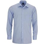 Reduzierte Hellblaue Langärmelige OLYMP Modern Fit Kentkragen Hemden mit Kent-Kragen aus Baumwolle für Herren 