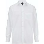Weiße Langärmelige OLYMP Modern Fit Kentkragen Hemden mit Kent-Kragen für Herren Größe 3 XL 