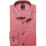 Reduzierte Rote Langärmelige OLYMP Modern Fit Kentkragen Hemden mit Kent-Kragen aus Baumwolle für Herren Größe XXL 