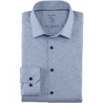 Blaue Unifarbene OLYMP Slim Fit Hemden aus Baumwolle für Herren 