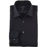 Marineblaue OLYMP Slim Fit Hemden aus Polyamid für Herren 