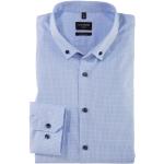 Blaue OLYMP Button Down Kragen Hemden mit Button-Down-Kragen aus Baumwolle für Herren für den für den Frühling 