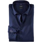 Cobaltblaue Elegante OLYMP Hemden mit Krawatte aus Baumwolle für Herren 