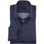 Reduzierte Marineblaue Elegante OLYMP Slim Fit Hemden aus Baumwolle für Herren 