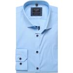 Reduzierte Hellblaue Langärmelige OLYMP Kentkragen Hemden mit Kent-Kragen aus Baumwolle für Herren Größe XS für den für den Frühling 
