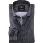 Reduzierte Schwarze Langärmelige OLYMP Kentkragen Hemden mit Kent-Kragen aus Baumwolle für Herren Größe XS 
