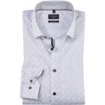 Reduzierte Hellgraue Langärmelige OLYMP Kentkragen Hemden mit Kent-Kragen aus Baumwolle für Herren Größe XL 